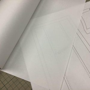 画像3: 60番61巾50ｍ普通厚の型紙・パターン用紙ロール巻