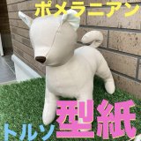 ［送料無料］ 型紙　ポメラニアン　トルソー　骨型付き　モデルぽめちゃん