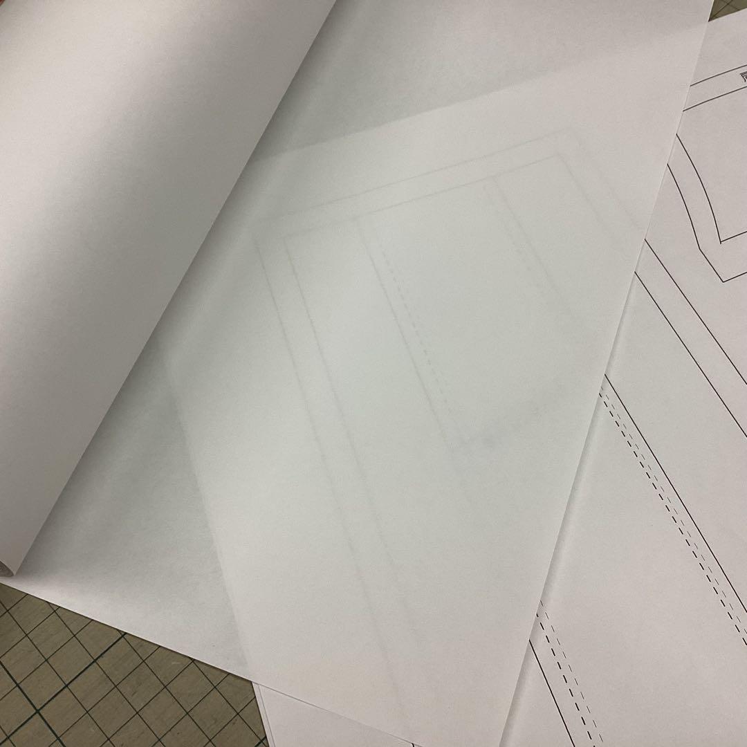 画像3: 60番61巾50ｍ普通厚の型紙・パターン用紙ロール巻